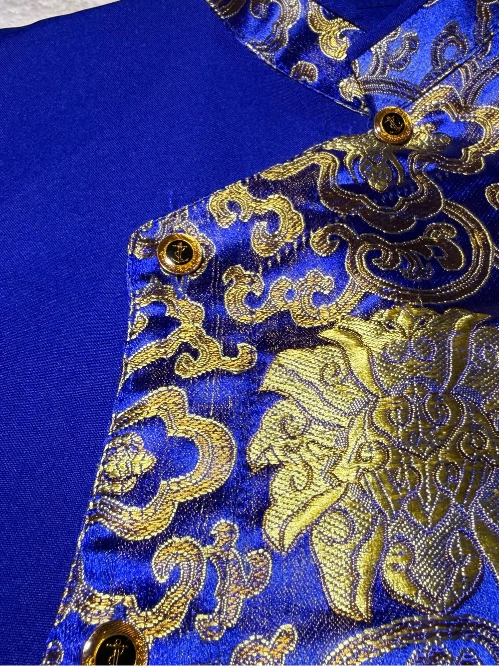 Traditional Vietnamese ao dai outfit blue for big boy size 12 (fit small)
